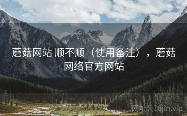 蘑菇网站 顺不顺（使用备注），蘑菇网络官方网站
