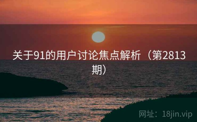 关于91的用户讨论焦点解析（第2813期）