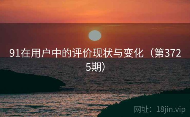 91在用户中的评价现状与变化（第3725期）