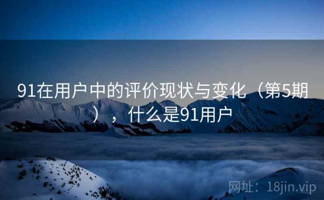 91在用户中的评价现状与变化（第5期），什么是91用户