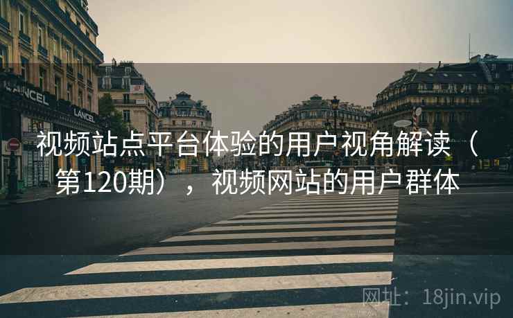 视频站点平台体验的用户视角解读（第120期），视频网站的用户群体