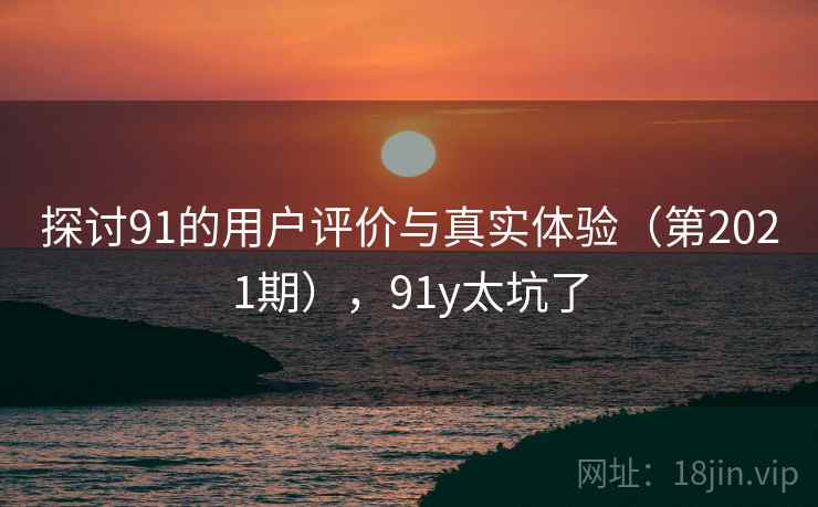 探讨91的用户评价与真实体验（第2021期），91y太坑了